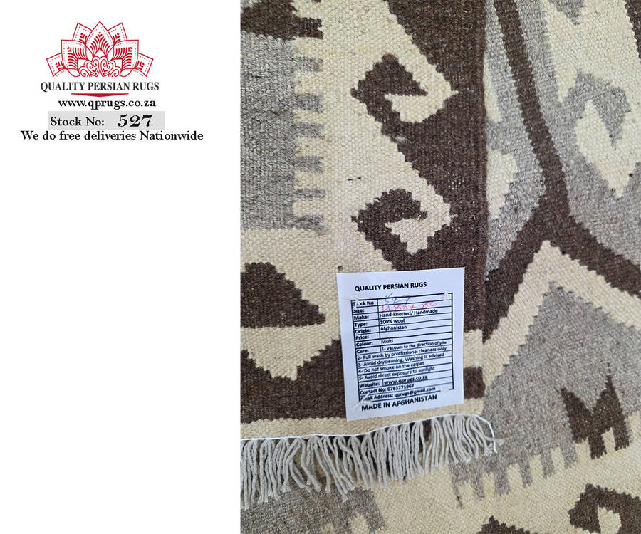 5 Meter Handwoven Natural Kilim 480 x 80 CM