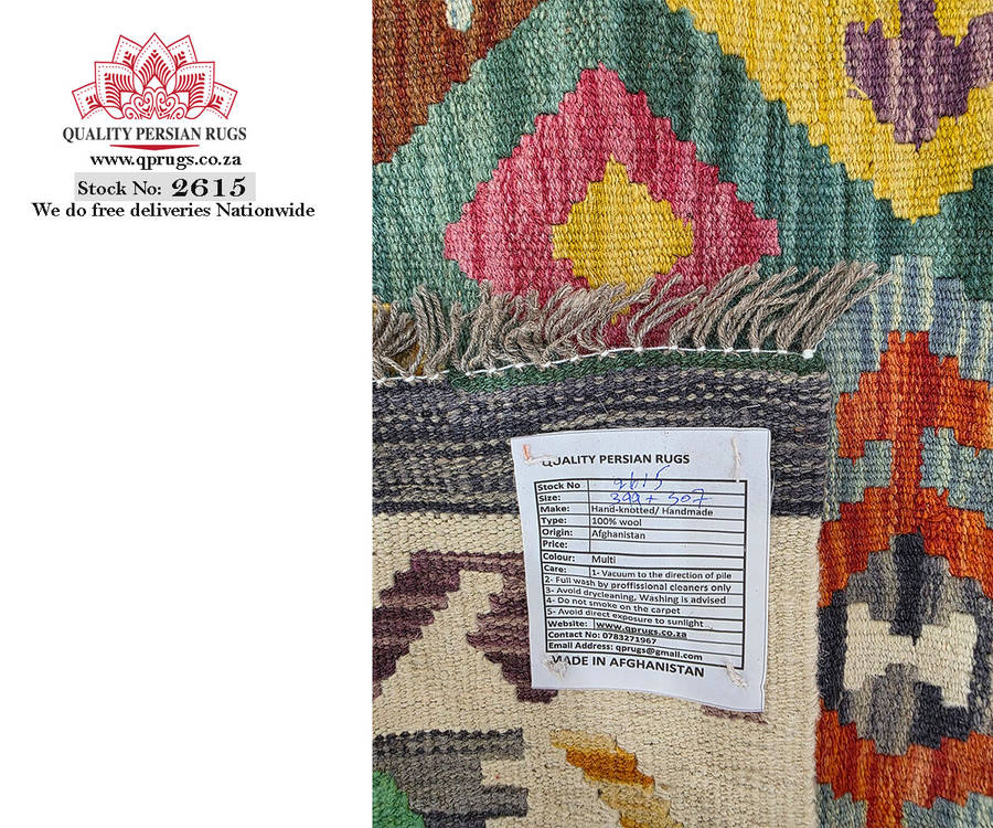 Stunning Afghan Handmade Choubi Kilim 399 x 307 CM (4x3m)