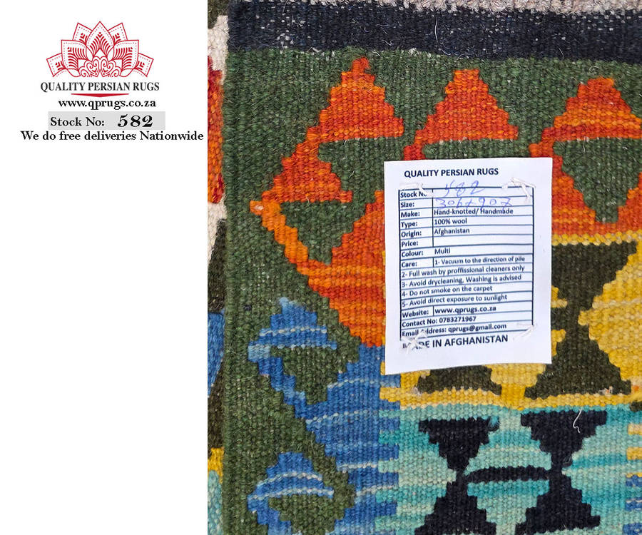 Beautiful Afghan Handwoven Kilim 306 x 207 CM