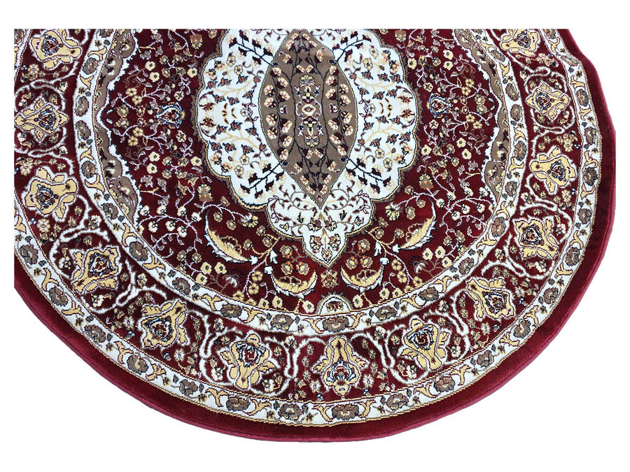 Maroon Color Persian Style Round Carpet 160 x 160 CM