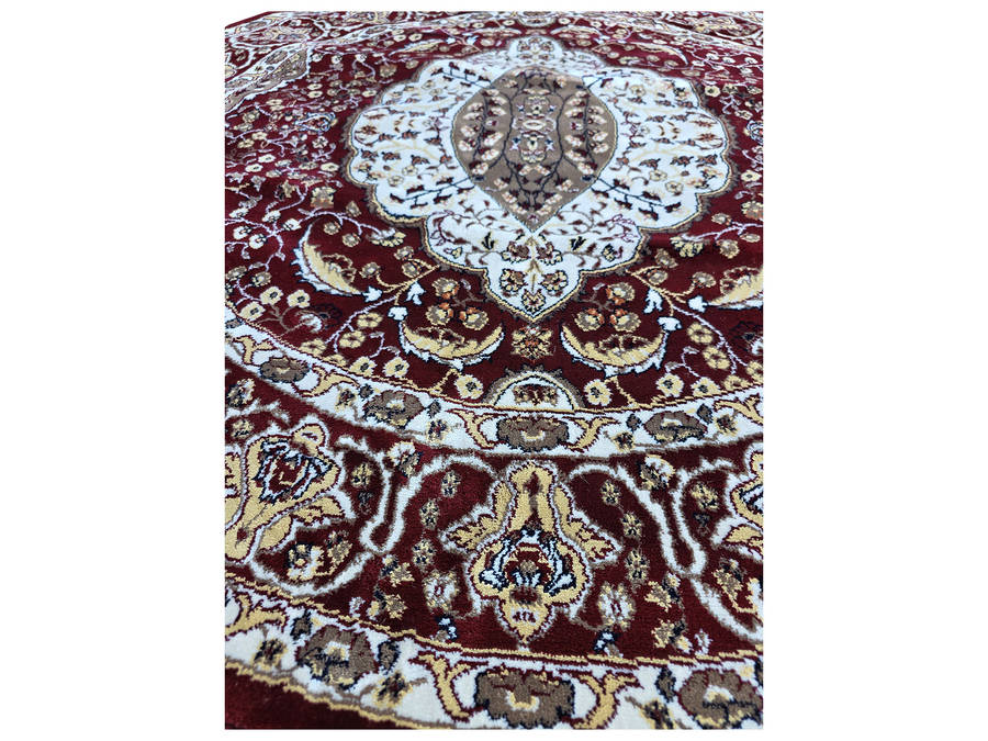 Maroon Color Persian Style Round Carpet 160 x 160 CM