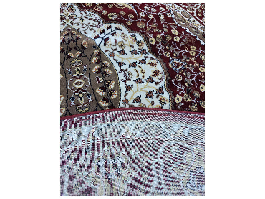 Maroon Color Persian Style Round Carpet 160 x 160 CM