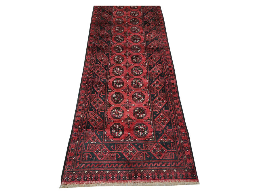 Beautiful Red Afghan Runner 278 x 76 cm