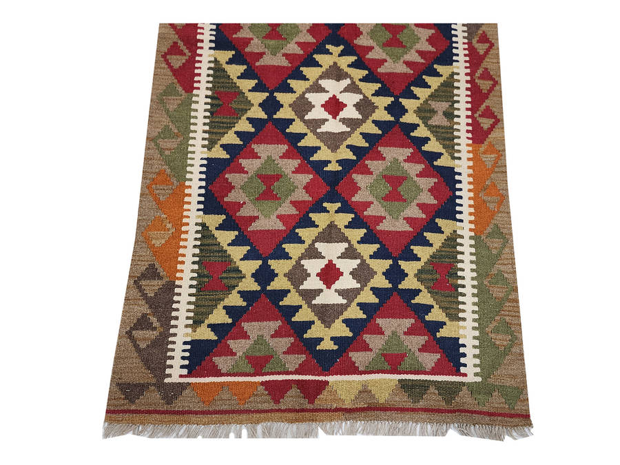 Stunning Afghan Maimana Kilim 203 x 99 CM
