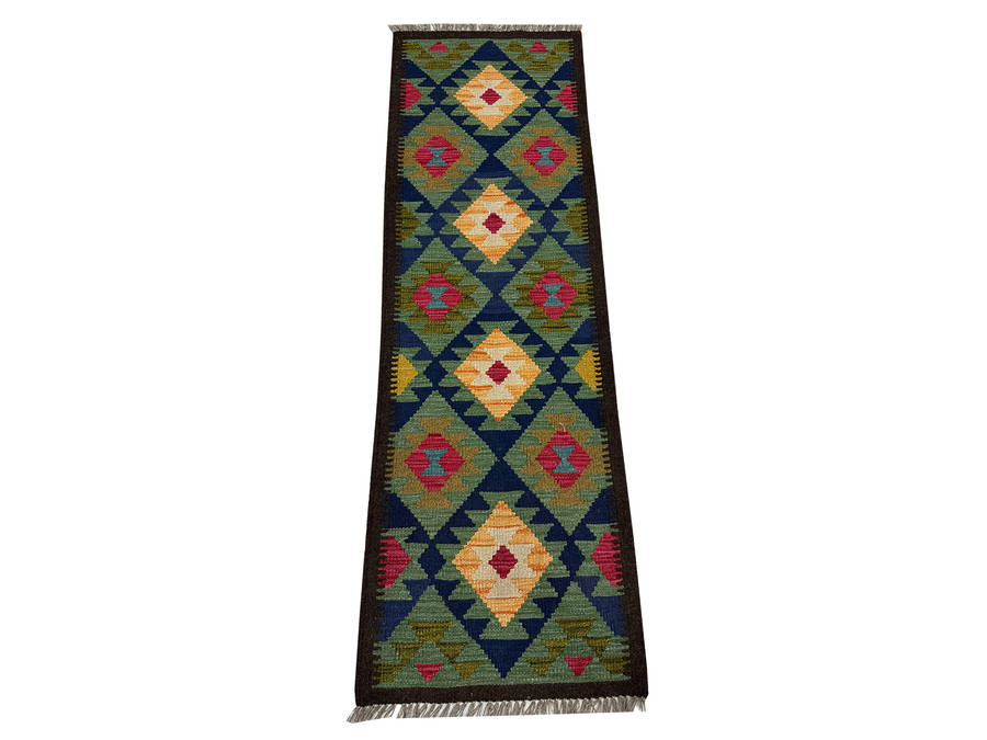 Fine Afghan Maimana kilim Rug 201 x 64 CM