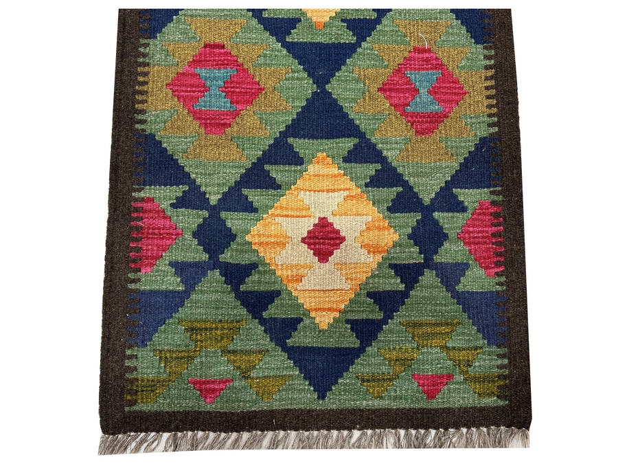 Fine Afghan Maimana kilim Rug 201 x 64 CM