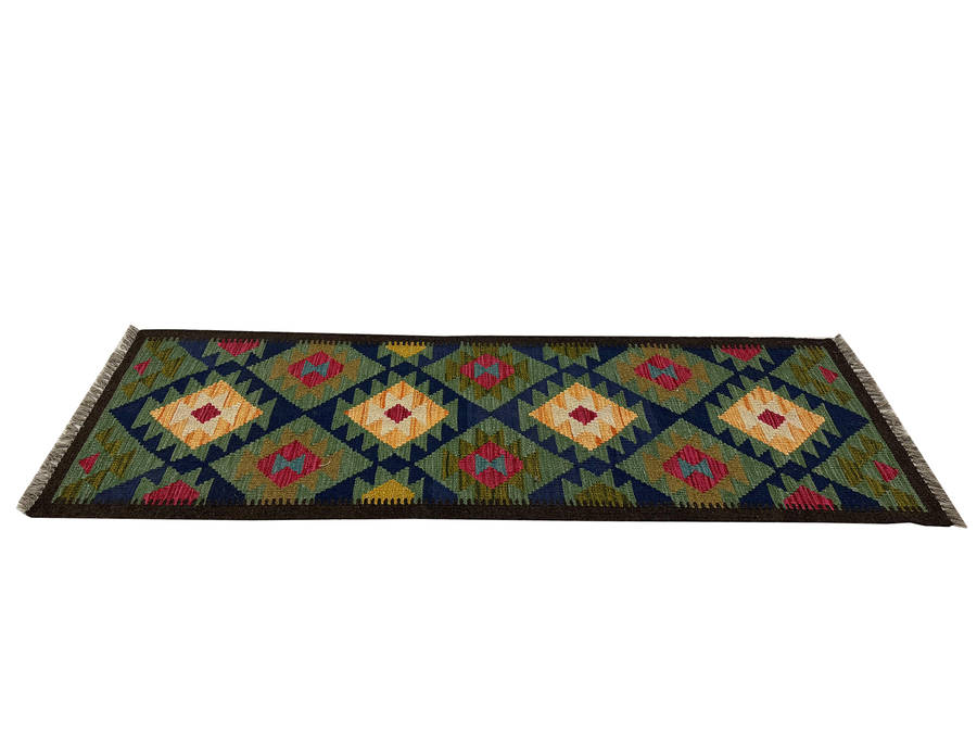 Fine Afghan Maimana kilim Rug 201 x 64 CM