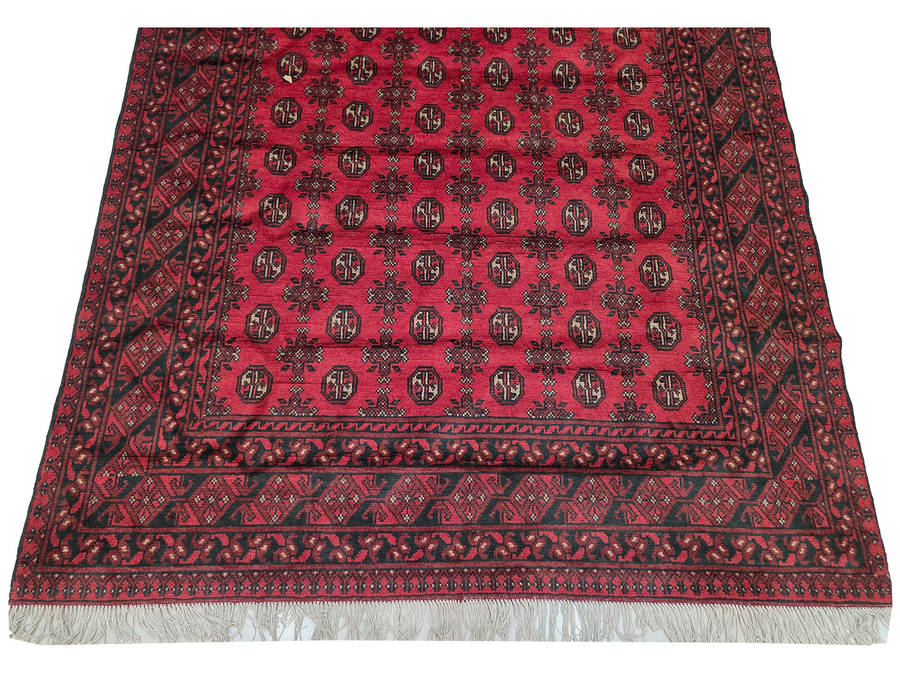 Gorgeous Red Afghan Handmade Carpet 297 x 197 CM