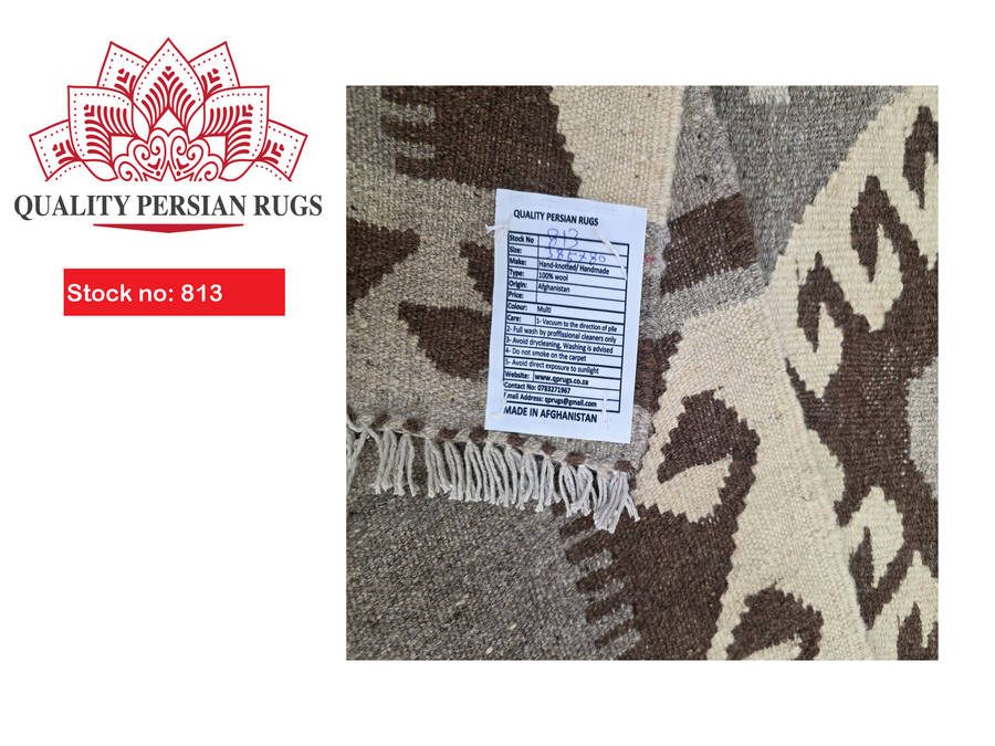 Stunning Afghan Natural Kilim runner 385 x 80 cm