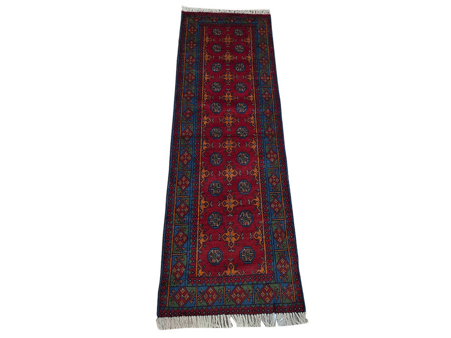Gorgeous Afghan Kunduz Bukhara Runner 238 x 81 CM
