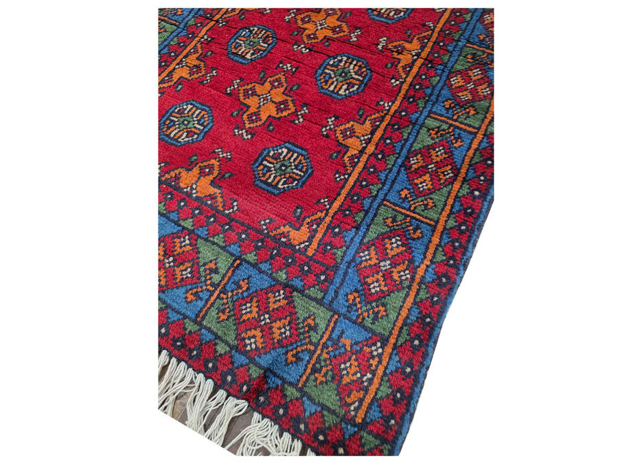 Gorgeous Afghan Kunduz Bukhara Runner 238 x 81 CM