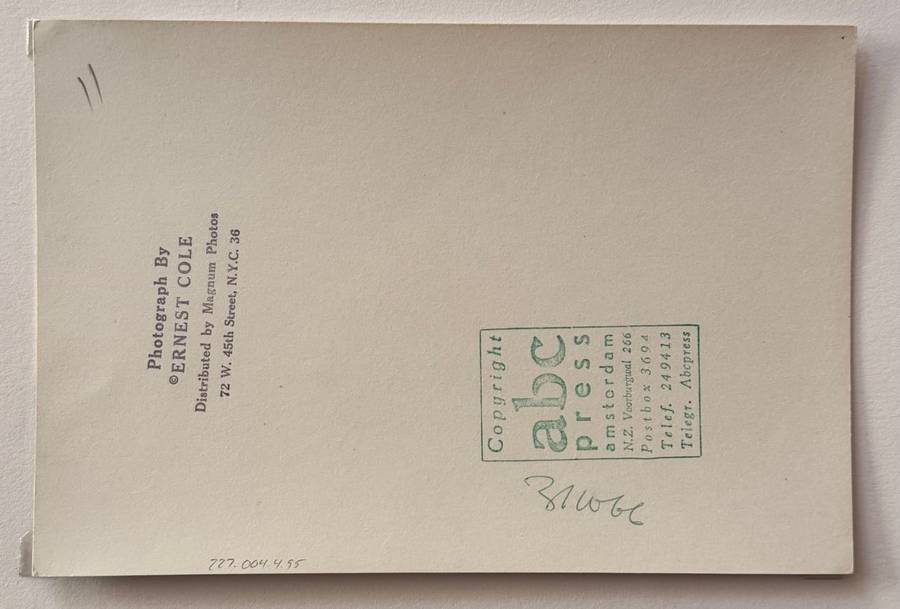 Vintage Gelatin Silver Print from House of Bondage - Cole, Ernest