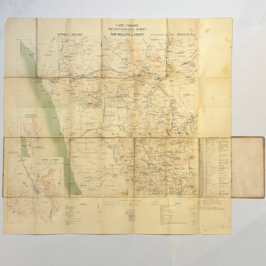 Cape Colony Reconnaissance Series. Port Nolloth & O'Okiep. Sheet: 127-K & L -