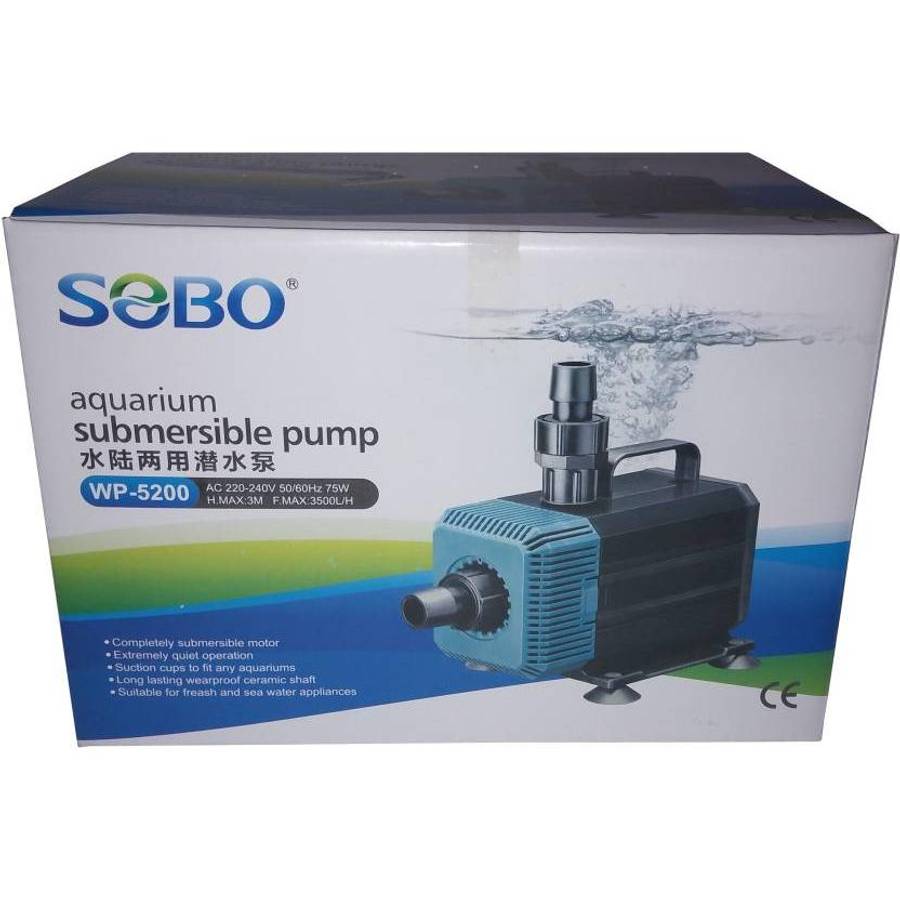 SOBO WP5200 In/Out Water Pump 75w 3500L/H 3m