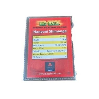Hanyani Shimange - Big Ball 2010 rugby collection