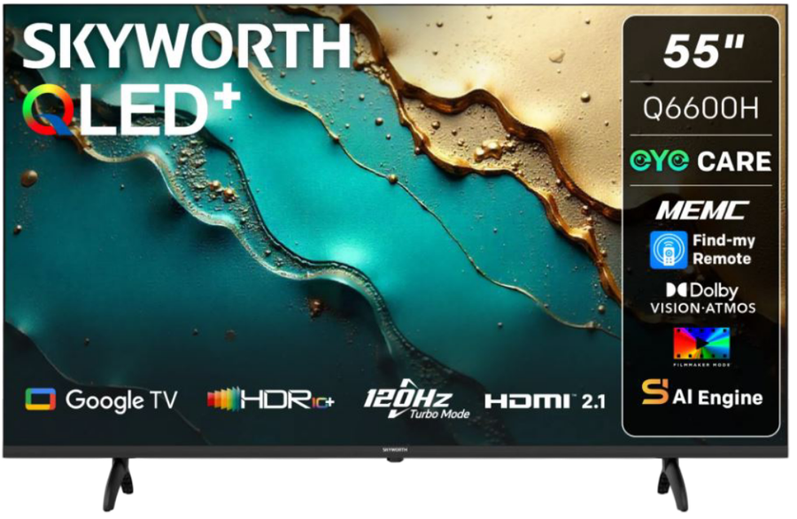 Skyworth 55-Inch QLED Google LED TV