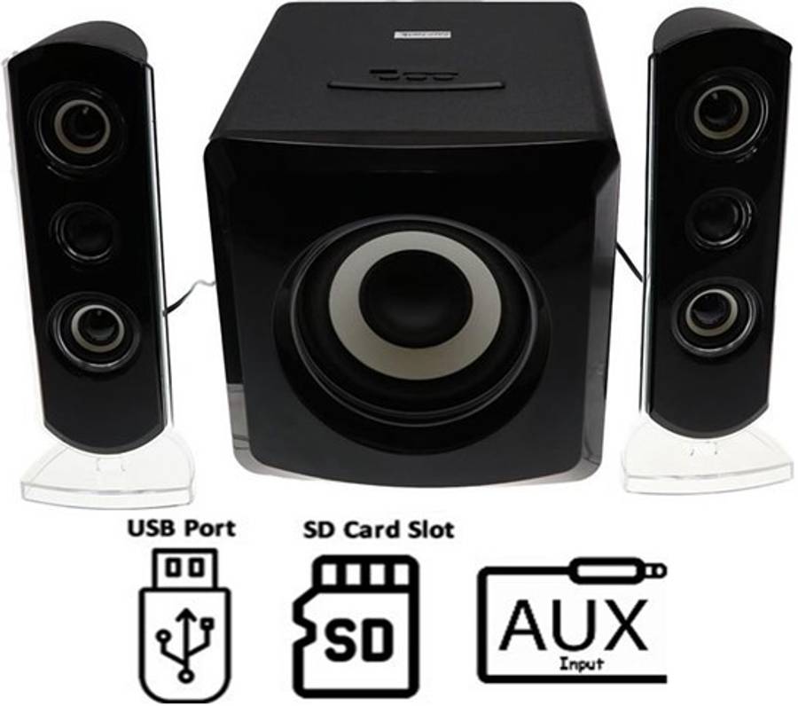 AudioMate 2 Channel and Subwoofer Stereo Speaker System