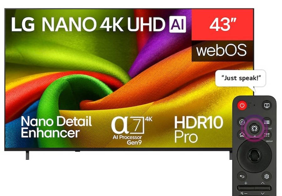 LG 43 Inch NU850B6LA NANO 4K UHD Smart TV