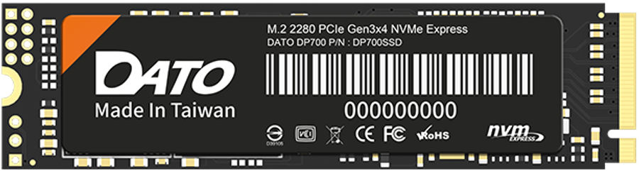 Dato DP700 PCIe Gen3x4 M.2 2280 NVMe 1TB SSD