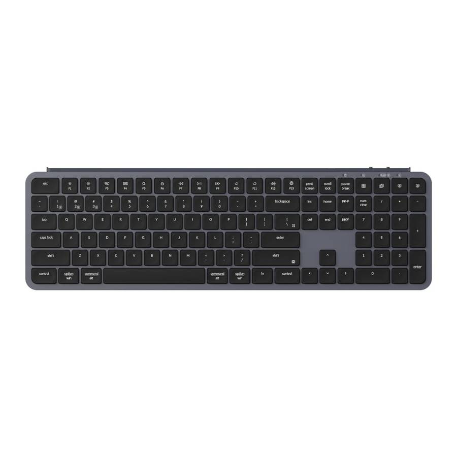 Keychron B6 Pro Ultra-Slim 100% Wireless Keyboard ? Space Grey
