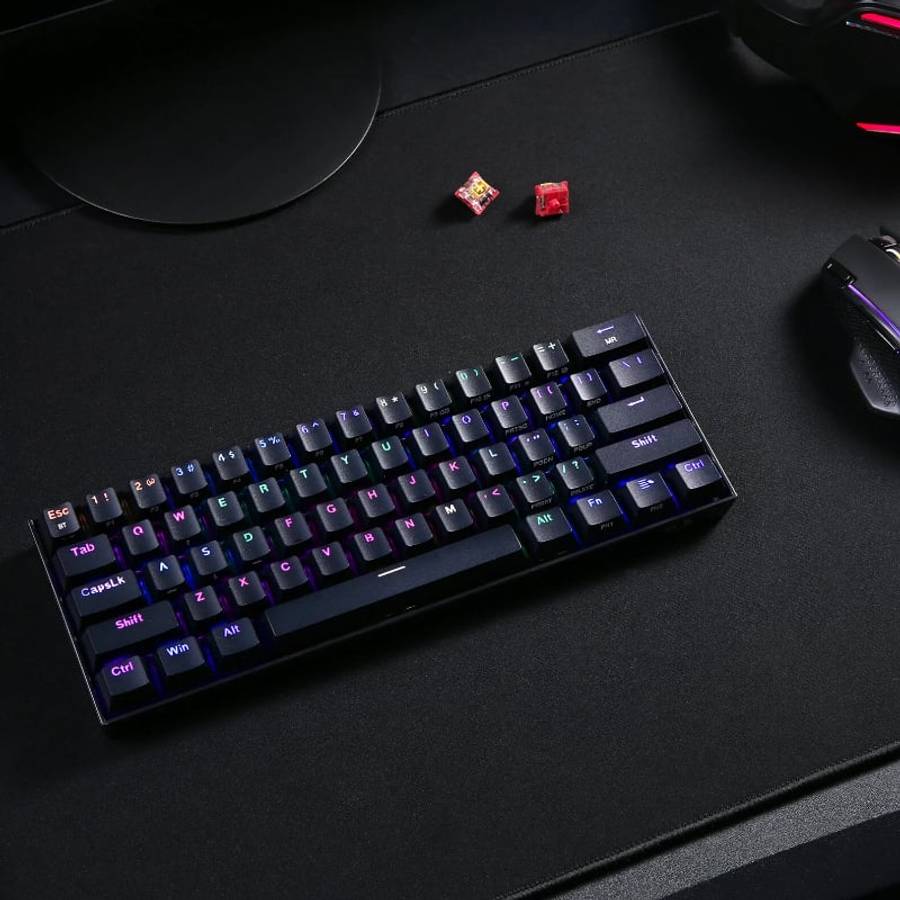 REDRAGON DRACONIC PRO Mechanical 61 Key|Bluetooth 5.0|RGB 9 Colour Modes|Rechargable Battery|Type...