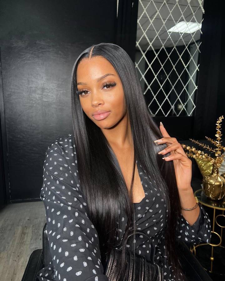 30" Pre-Bleached knots Double Drawn Straight Wig (Glueless)