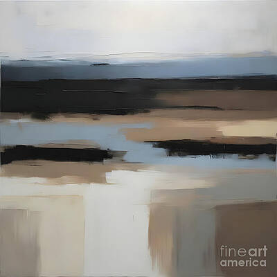 Muted Abstract Waterscape Composition [d]