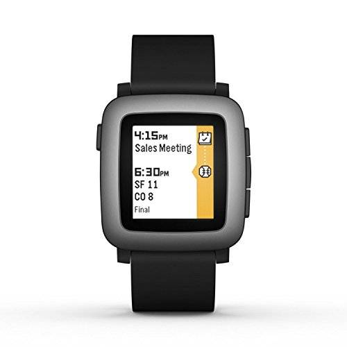 Pebble Time Smartwatch - Black (Certified Refurbished)