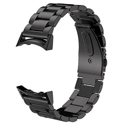 Gear S2 Bands V-Moro Solid Stainless Steel Metal Replacement Band With AdaptersFor Samsung Gear S2 S