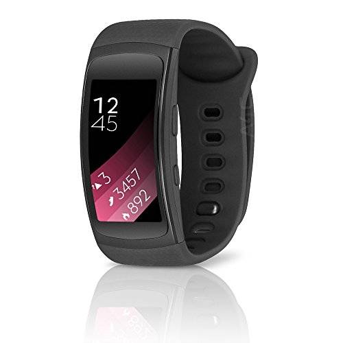 Samsung Gear Fit2 SM-R360 GPS Large Sports Band SmartWatch - Certified Refurbished (Black)