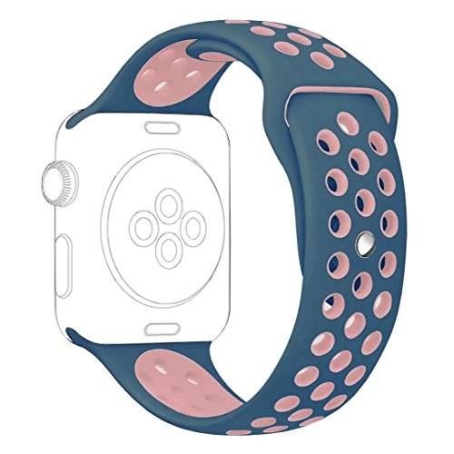 Apple Watch Sport Band, Fantete Soft Silicone Replacement Band for Apple Watch Series 2,Series 1,Spo