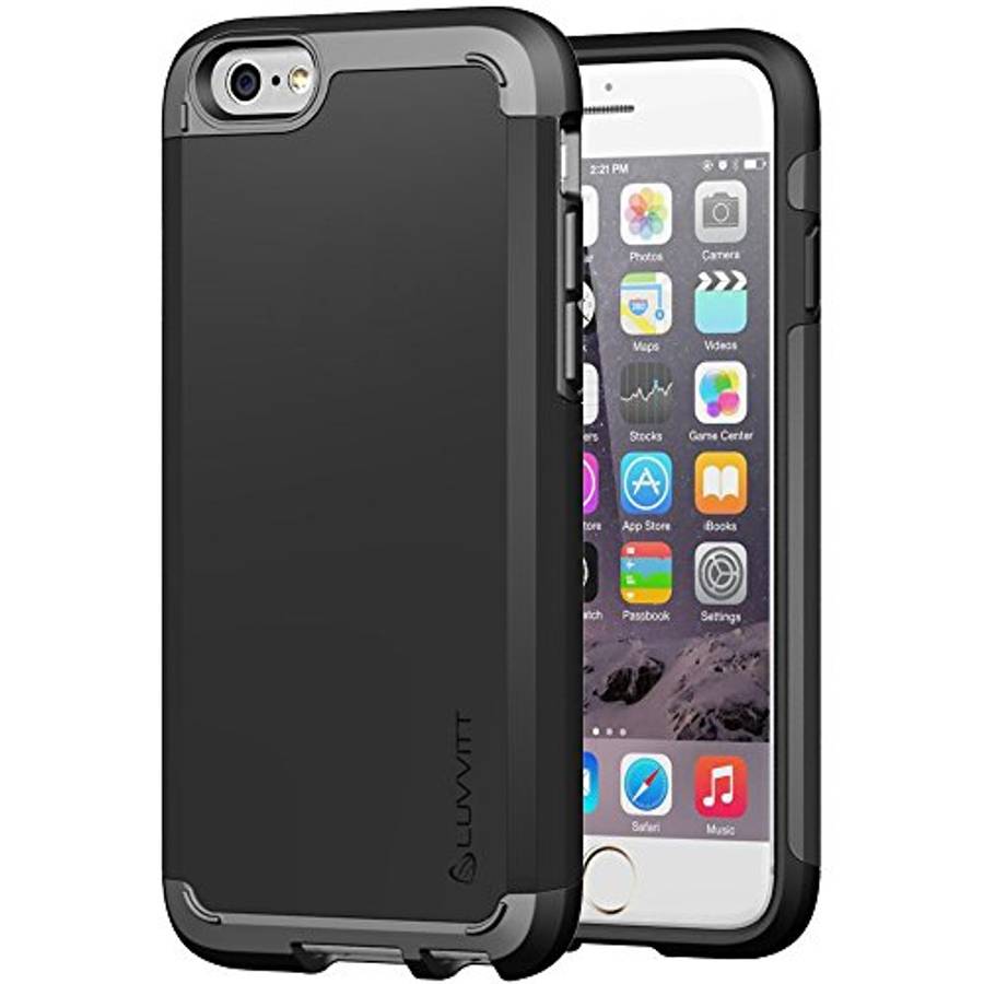 iPhone 6s Case Armor, LUVVITT ULTRA ARMOR NL Shock Absorbing Case Best Heavy Duty Dual Layer Tough C