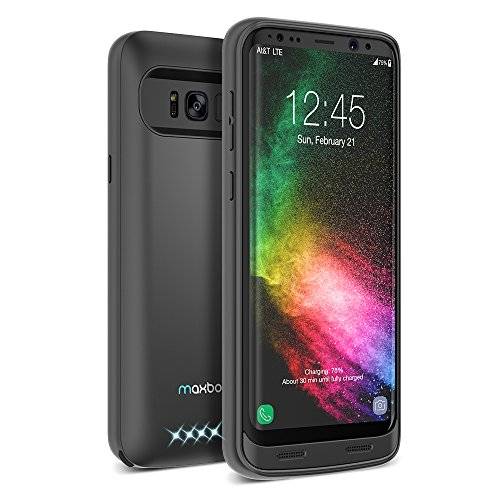 Galaxy S8 Battery Case, Maxboost Atomic Power 4500mAH Charging Battery Pack for Samsung Galaxy s8 -