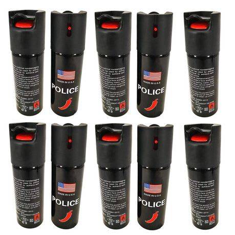 10 Pack 60ml Pepper Spray
