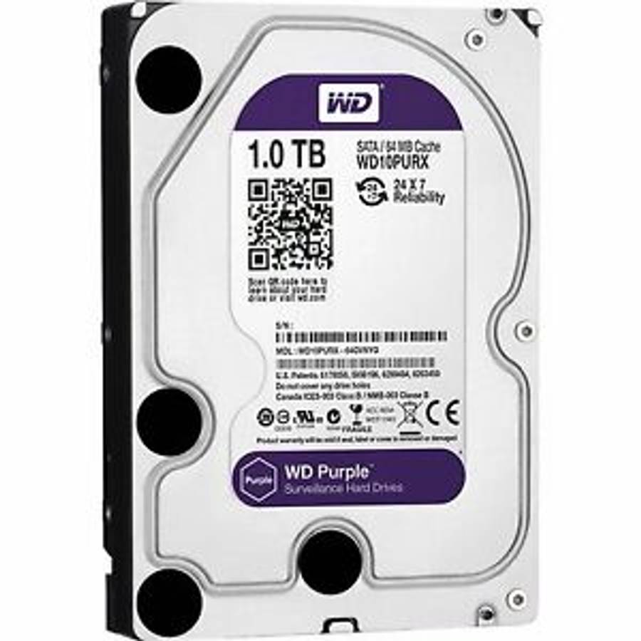 WD Purple Surveillance 1TB SATA 6Gb/s Internal 3.5" Hard Drive