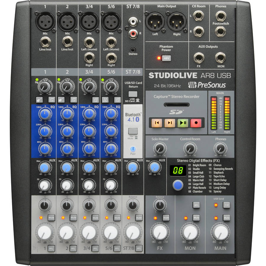 PRESONUS Studiolive AR8 USB PROFESSIONAL MIXER