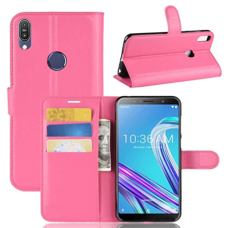 Litchi Texture Horizontal Flip Leather Case for Asus Zenfone Max Pro (M1) ZB601KL, with Wallet &a...