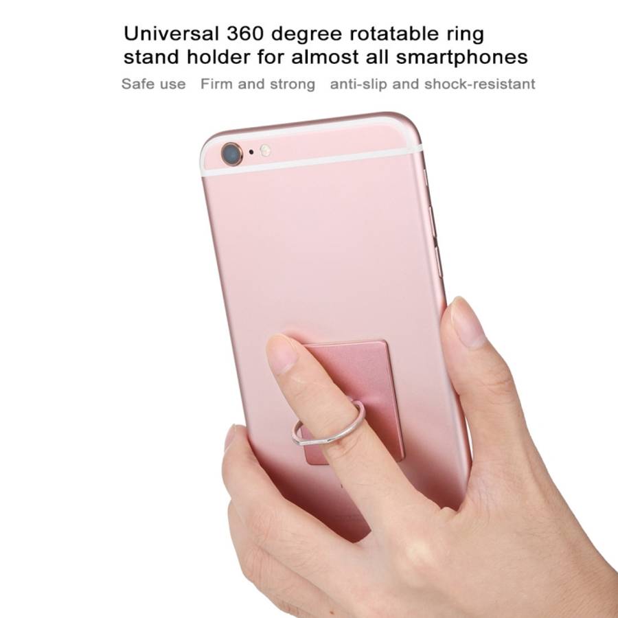 Ring Buckle Multifunction Cell Phone Holder, Pink, White, Tyrant gold