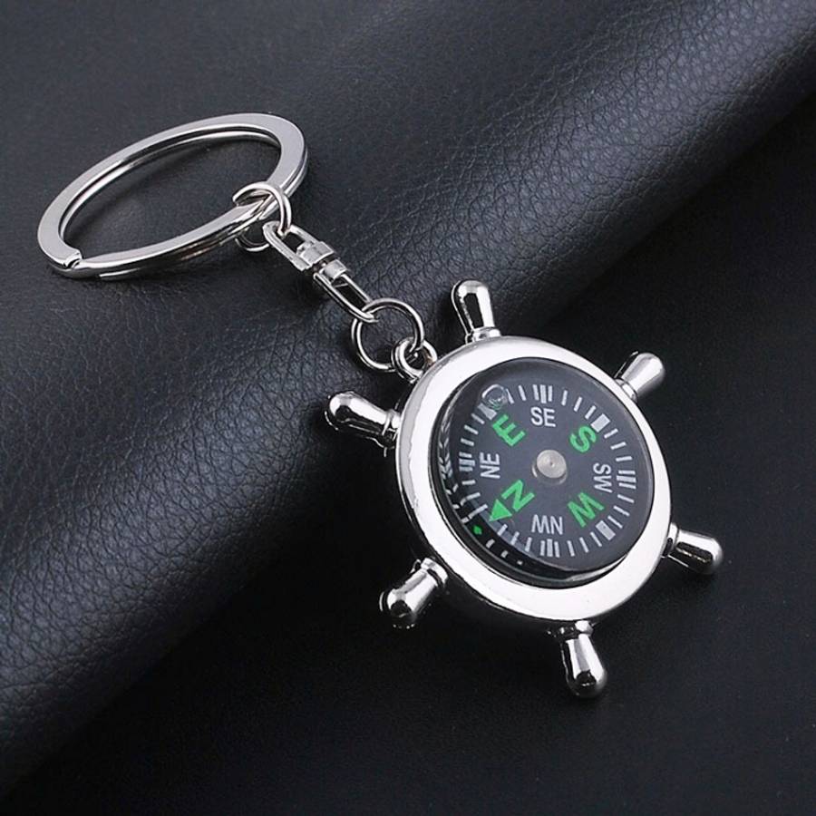 Creative Rudder Compass Style Keychain