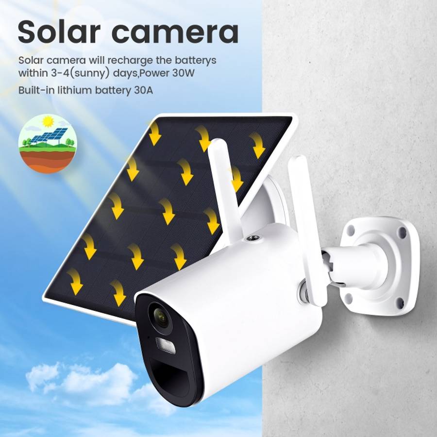 T20 1080P Full HD 4G (EU Version) Solar Powered Camera, Support PIR Human Body Infrared Sensor, N...