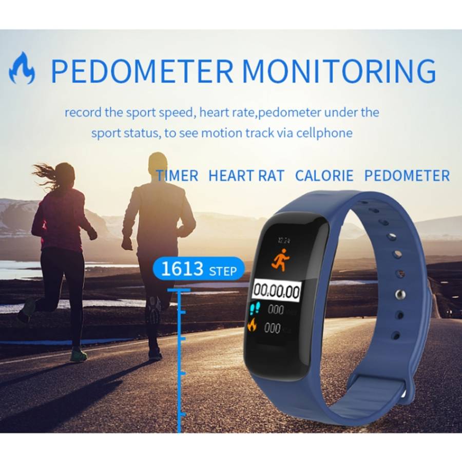 H29 1.14 inches IPS Color Screen Smart Bracelet IP67 Waterproof, Support Step Counting / Call Rem...