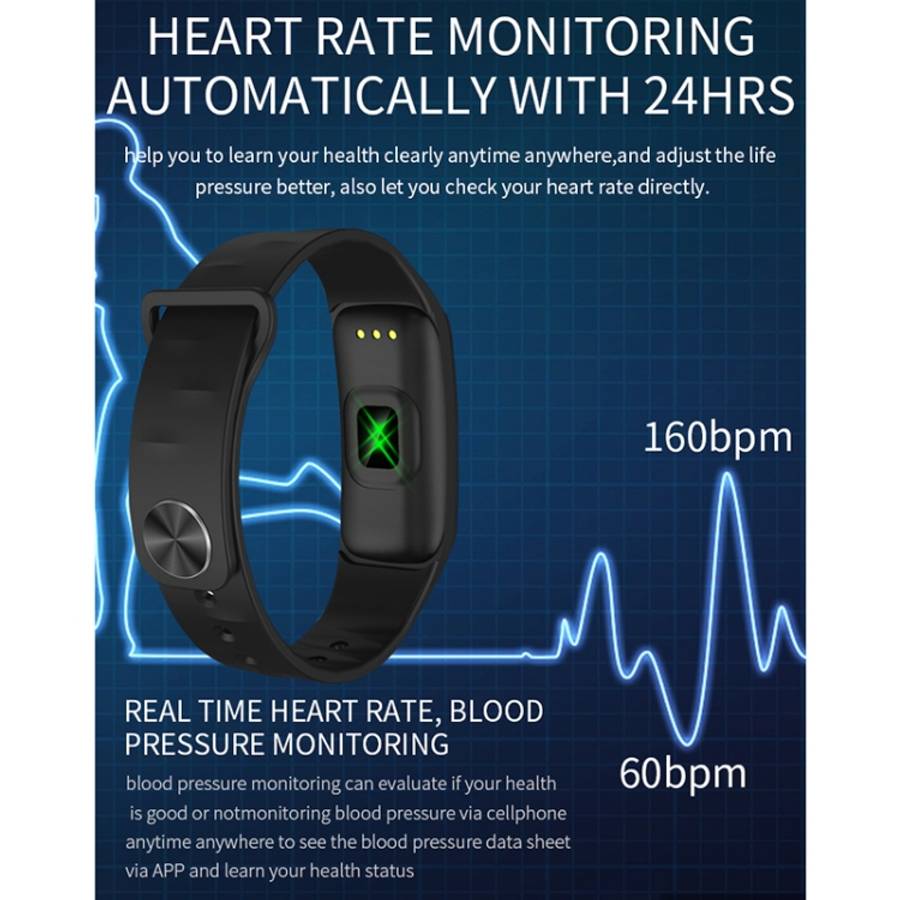 H29 1.14 inches IPS Color Screen Smart Bracelet IP67 Waterproof, Support Step Counting / Call Rem...