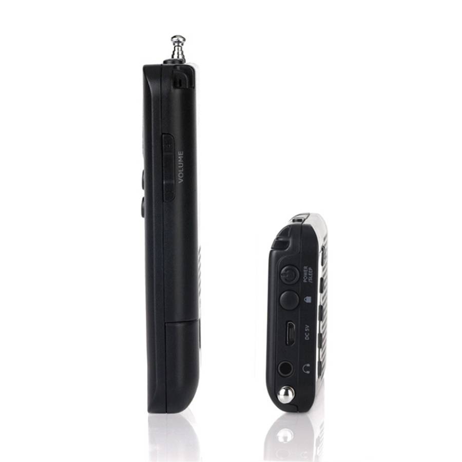 HRD-104 Mini Portable FM + AM Two Band Radio with Loudspeaker