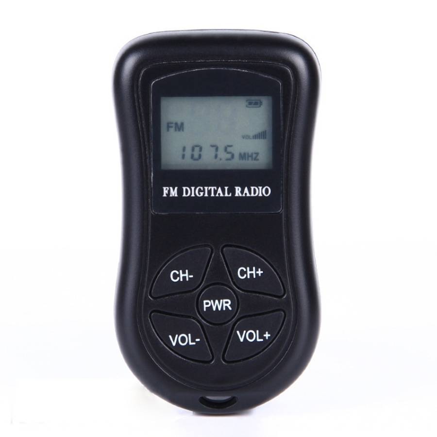 HRD-107 DSP Digital Display Portable Stereo FM Radio with Headset