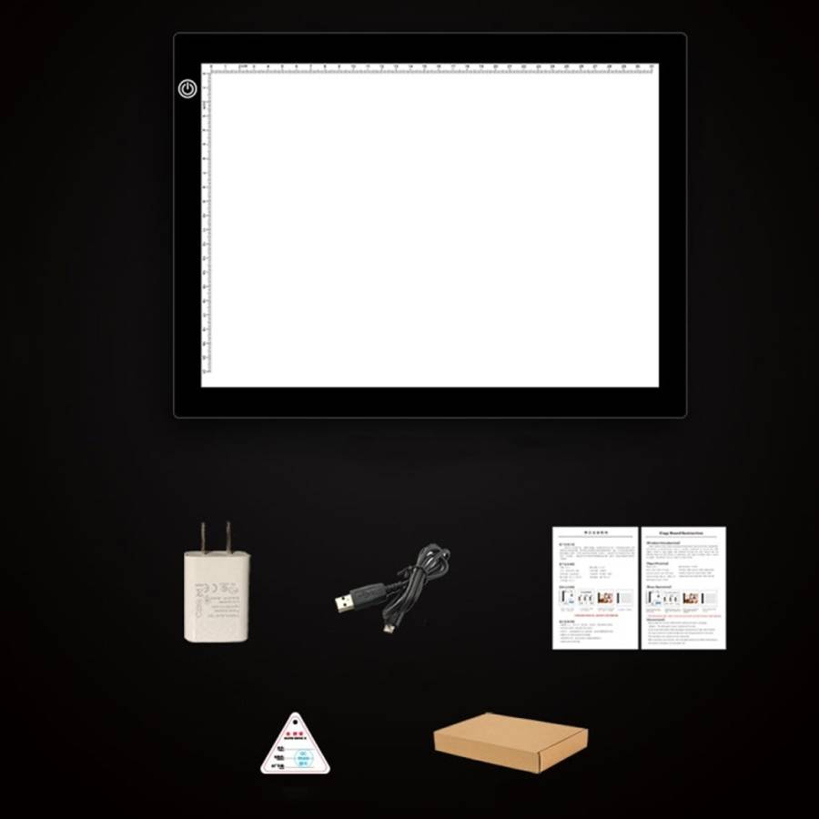 A4 Size 5W 5V LED LED Stepless Dimmable Acrylic Copy Boards for Anime Sketch Drawing Sketchpad, w...