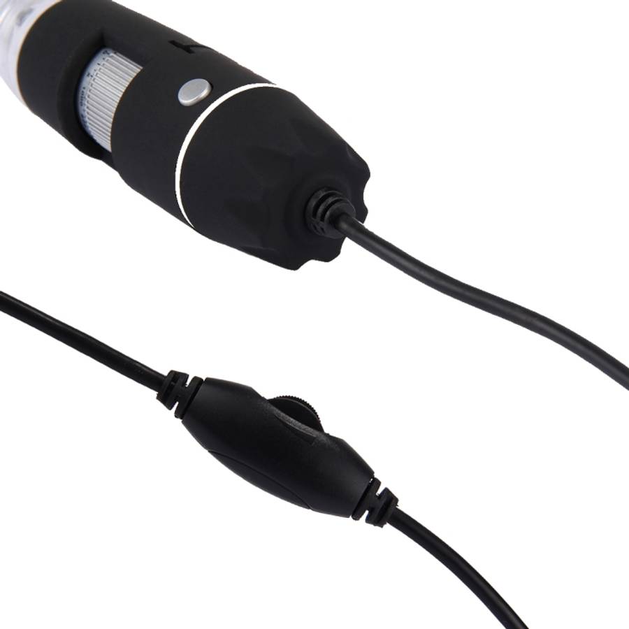 1000X Magnifier 0.3MP Image Sensor USB Digital Microscope with 8 LED &amp; Professional Stand, 1000X