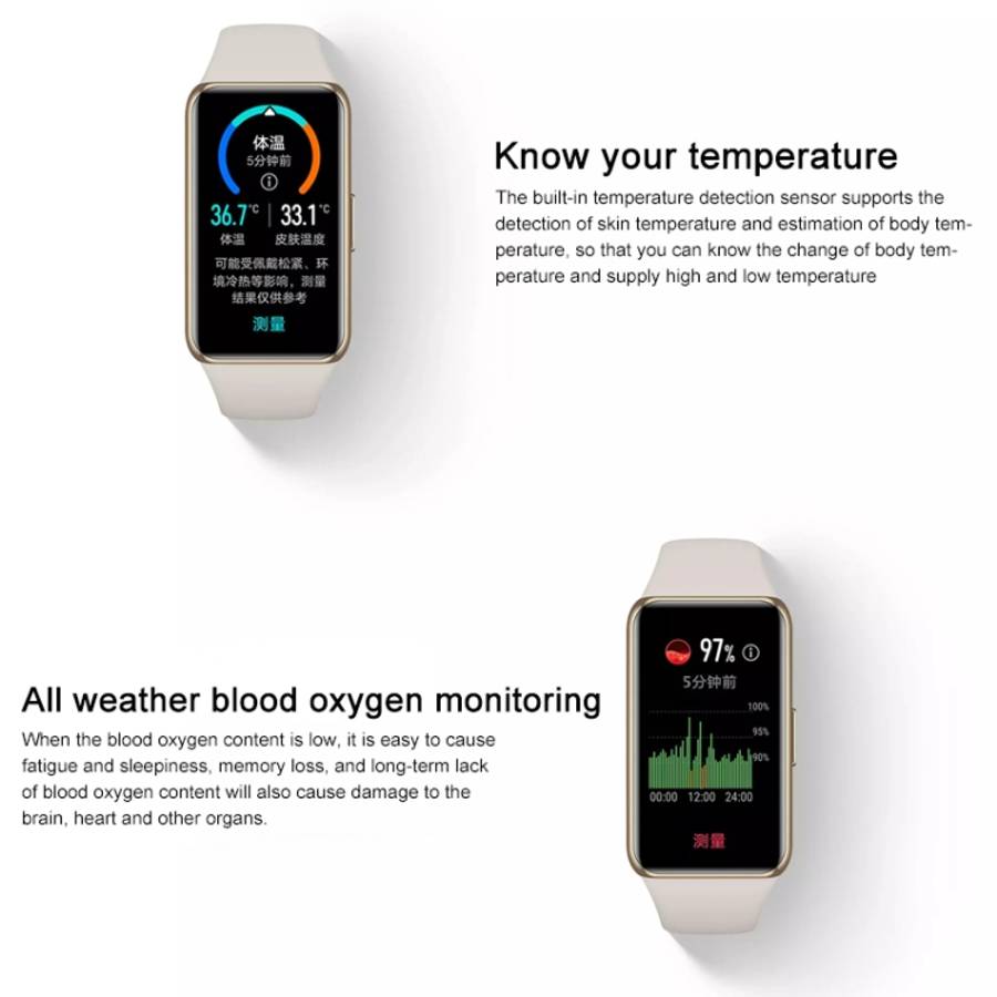 Original Huawei Band 6 Pro 1.47 inch AMOLED Color Screen Bluetooth 5.0 5ATM Waterproof Smart Wris...