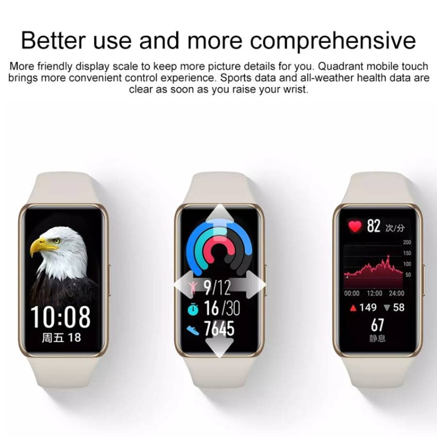 Original Huawei Band 6 Pro 1.47 inch AMOLED Color Screen Bluetooth 5.0 5ATM Waterproof Smart Wris...