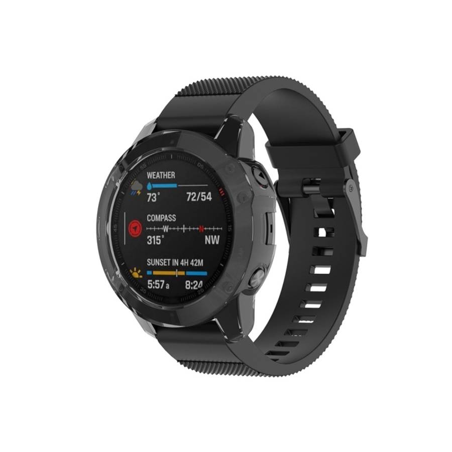 For Garmin Fenix 6 TPU Half Coverage Smart Watch Protevtice Case, For Garmin Fenix 6