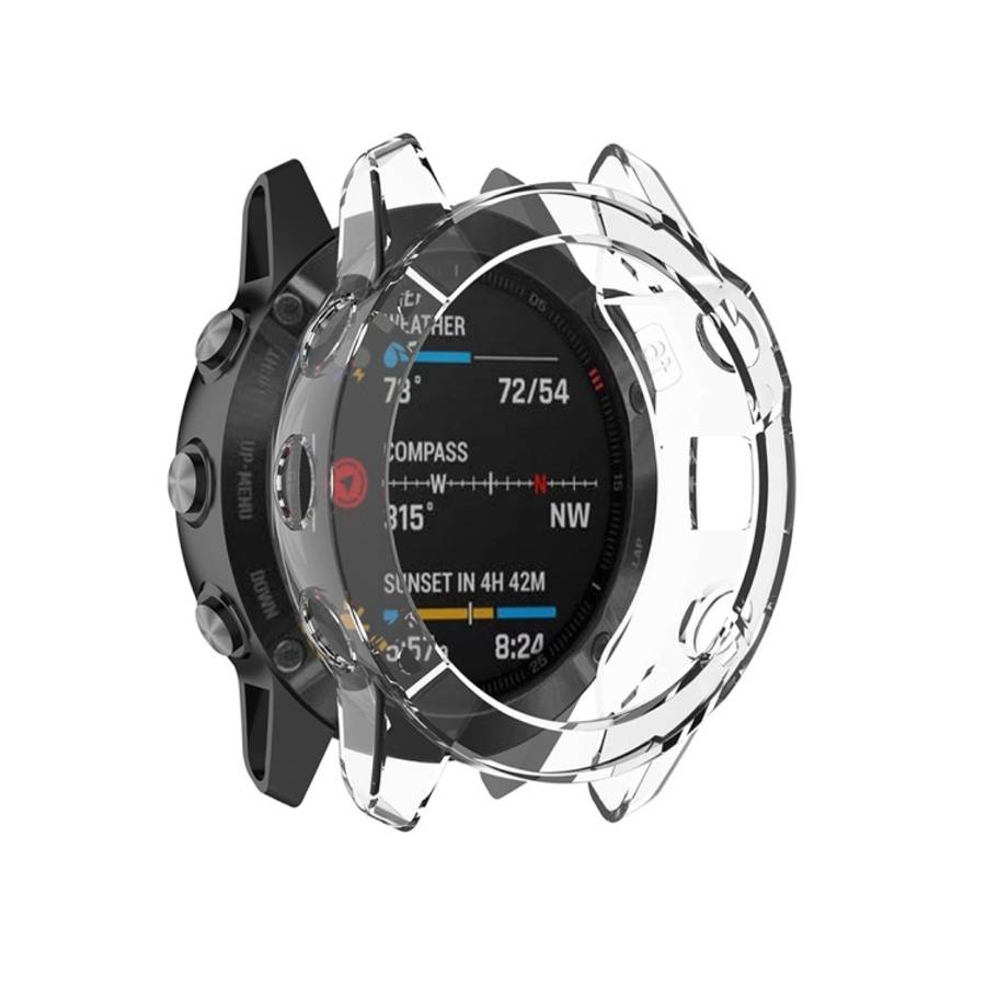For Garmin Fenix 6 TPU Half Coverage Smart Watch Protevtice Case, For Garmin Fenix 6